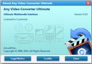 Any Video Converter Ultimate 5.5.0