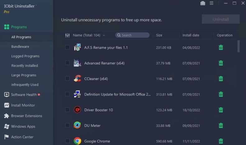IObit Unintaller Free