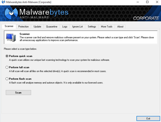 Malwarebytes Anti-Malware Corporate Free