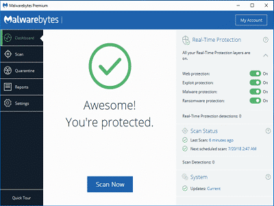 Malwarebytes Anti-Malware Free