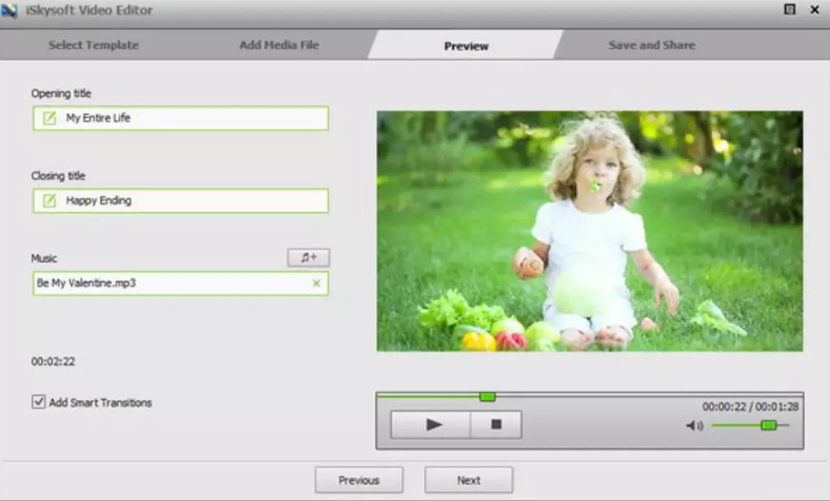 iSkysoft Video Editor Free
