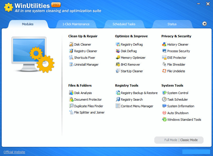 WinUtilities Professional Edition Free