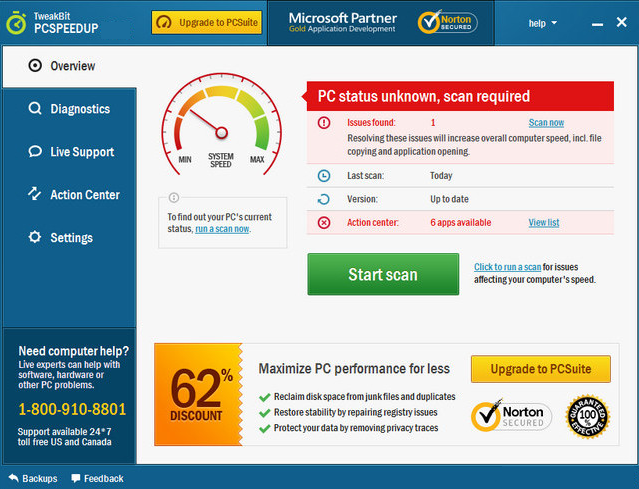 TweakBit PCSpeedUp Win