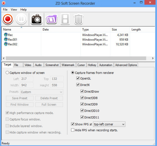 ZD Soft Screen Recorder Free