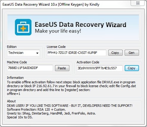 easeus data recovery wizard free license key