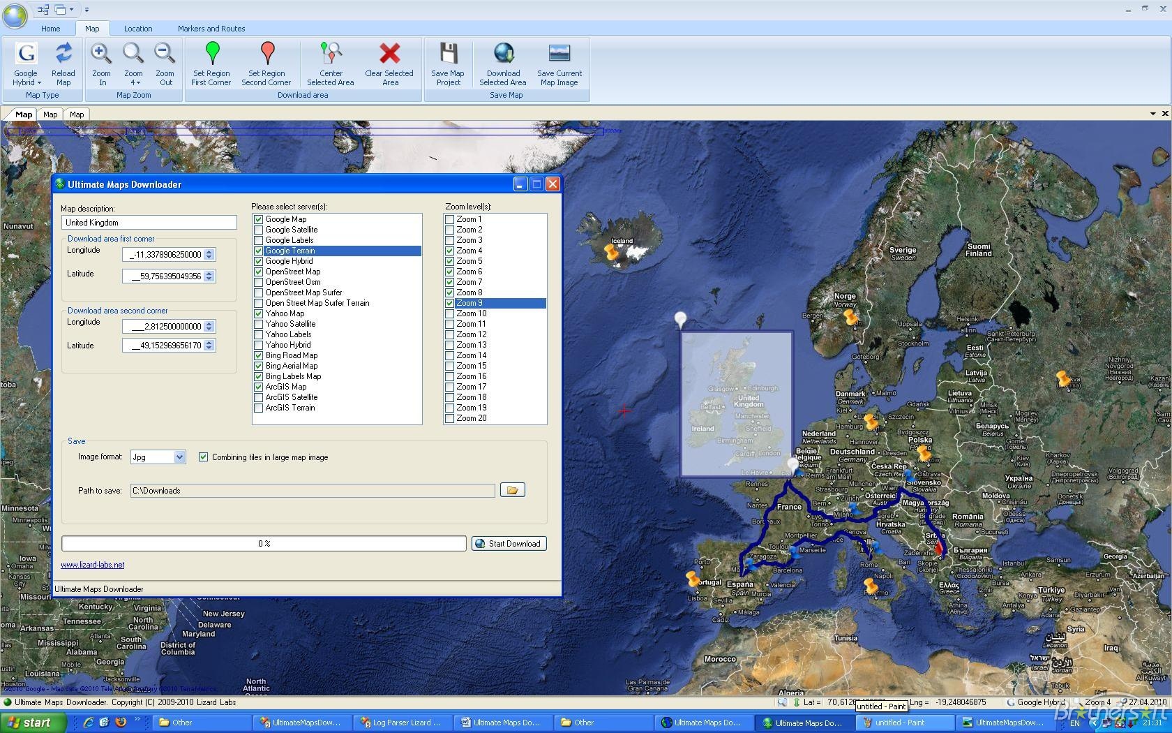 Google Maps Downloader