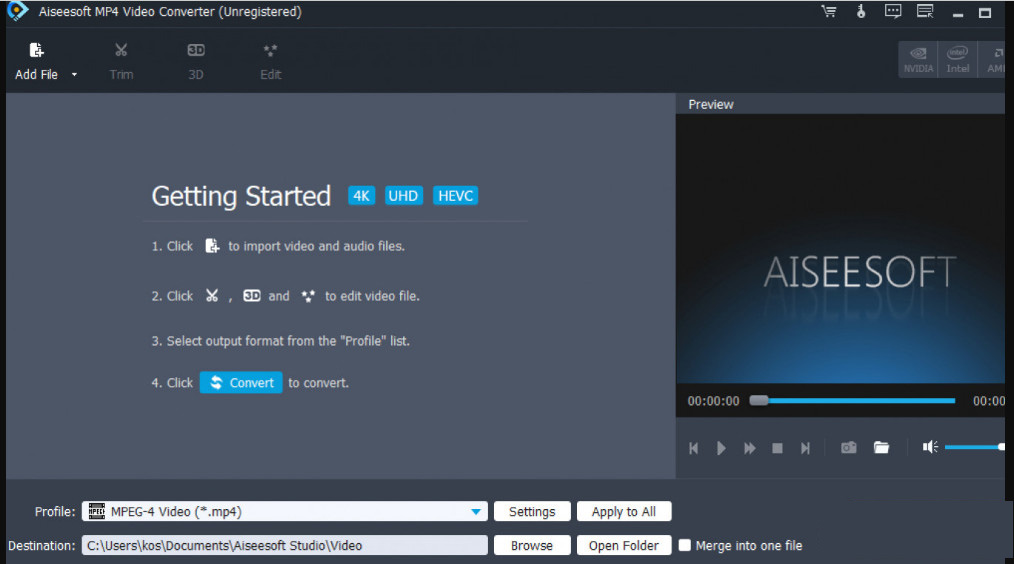 Aiseesoft MP4 Video Converter Free