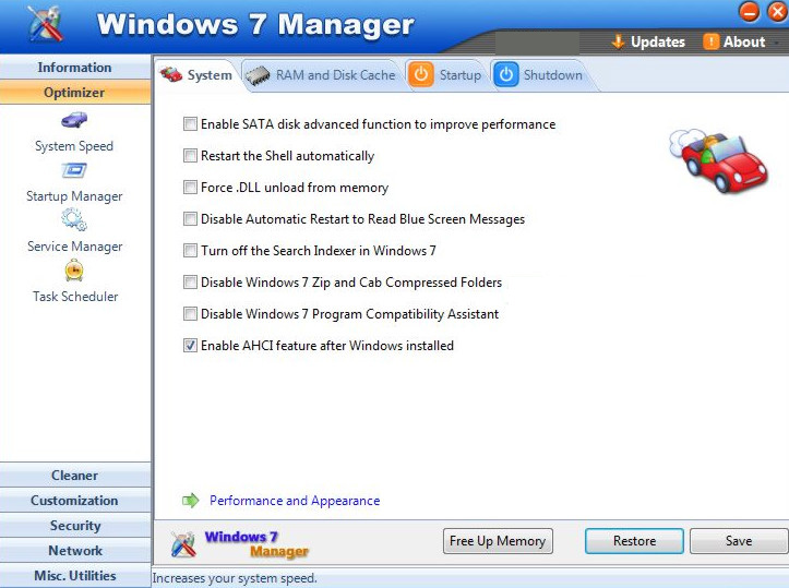 Windows 7 Manager Free