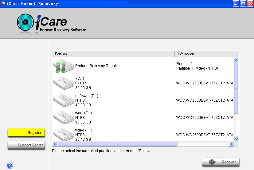 iCare Format Recovery Free