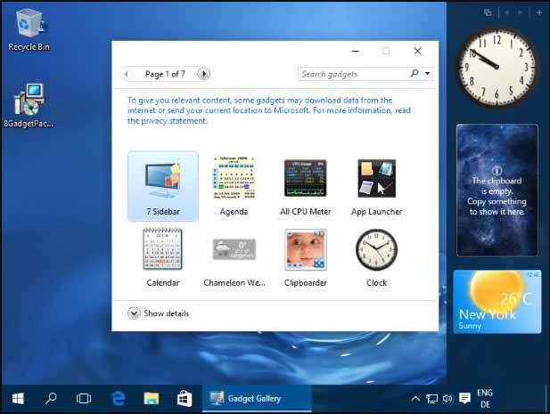 Windows 8 Gadget Pack Free